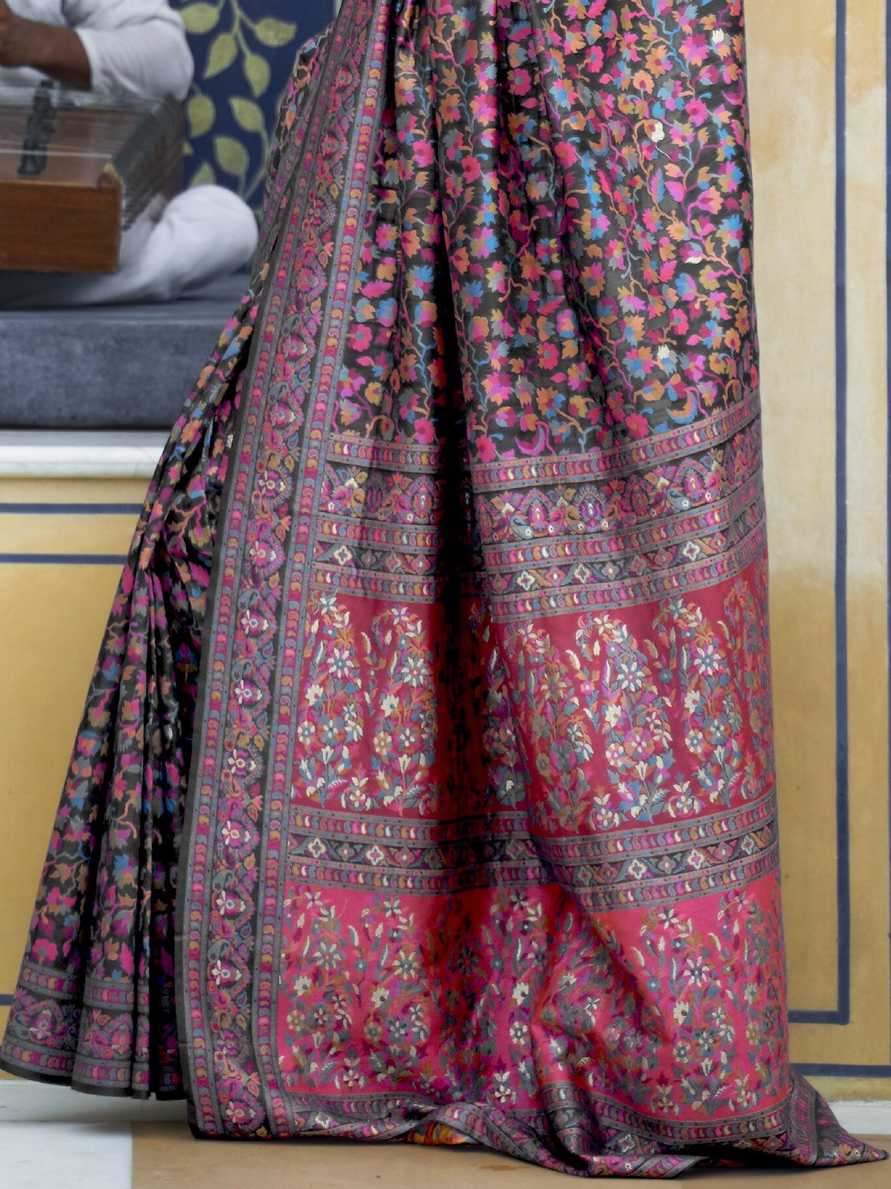 pashmina silk saree