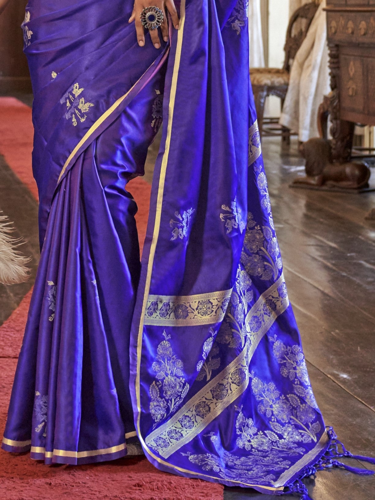 flower design saree