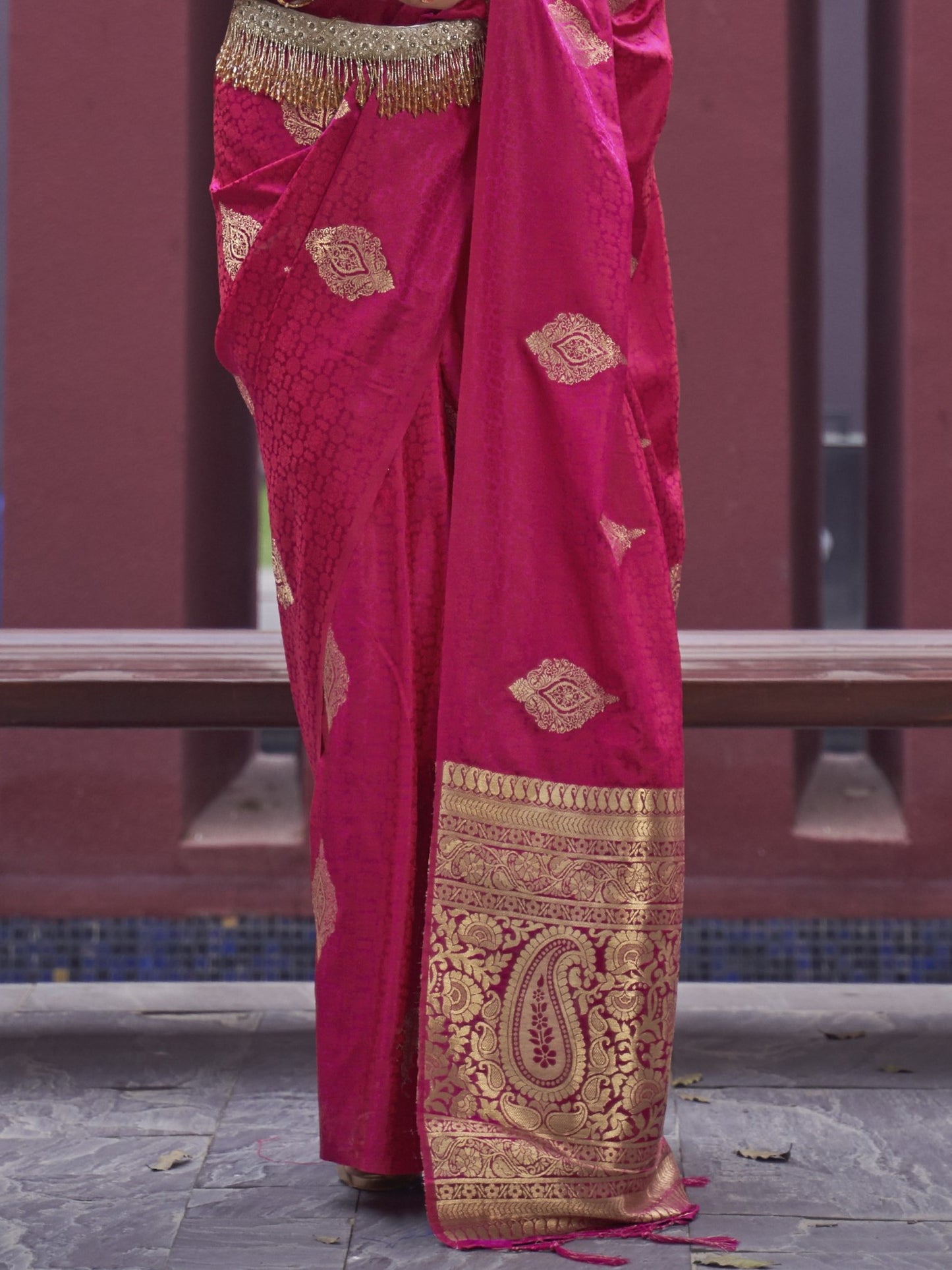 sarees banarasi silk satin