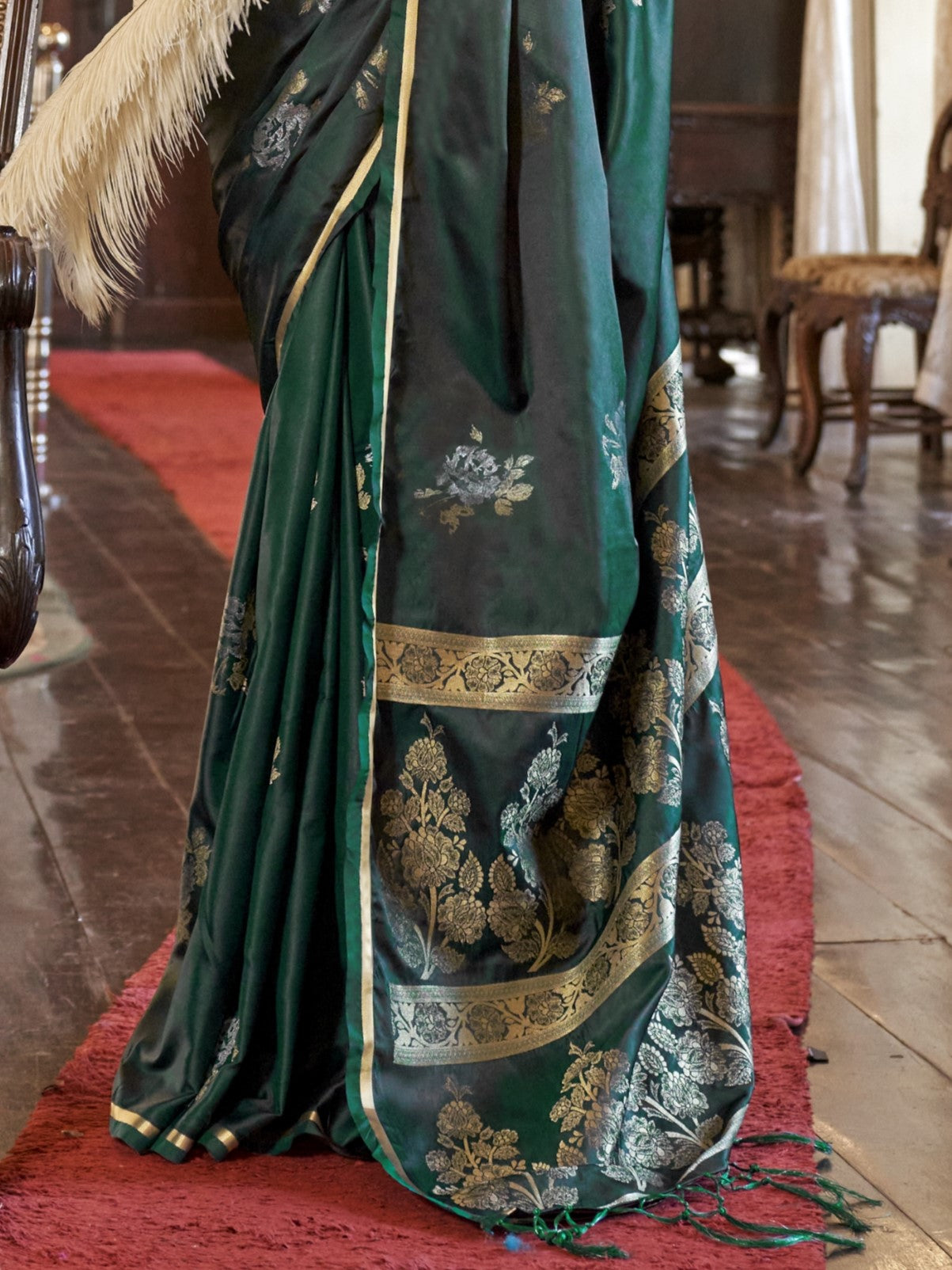 green saree online