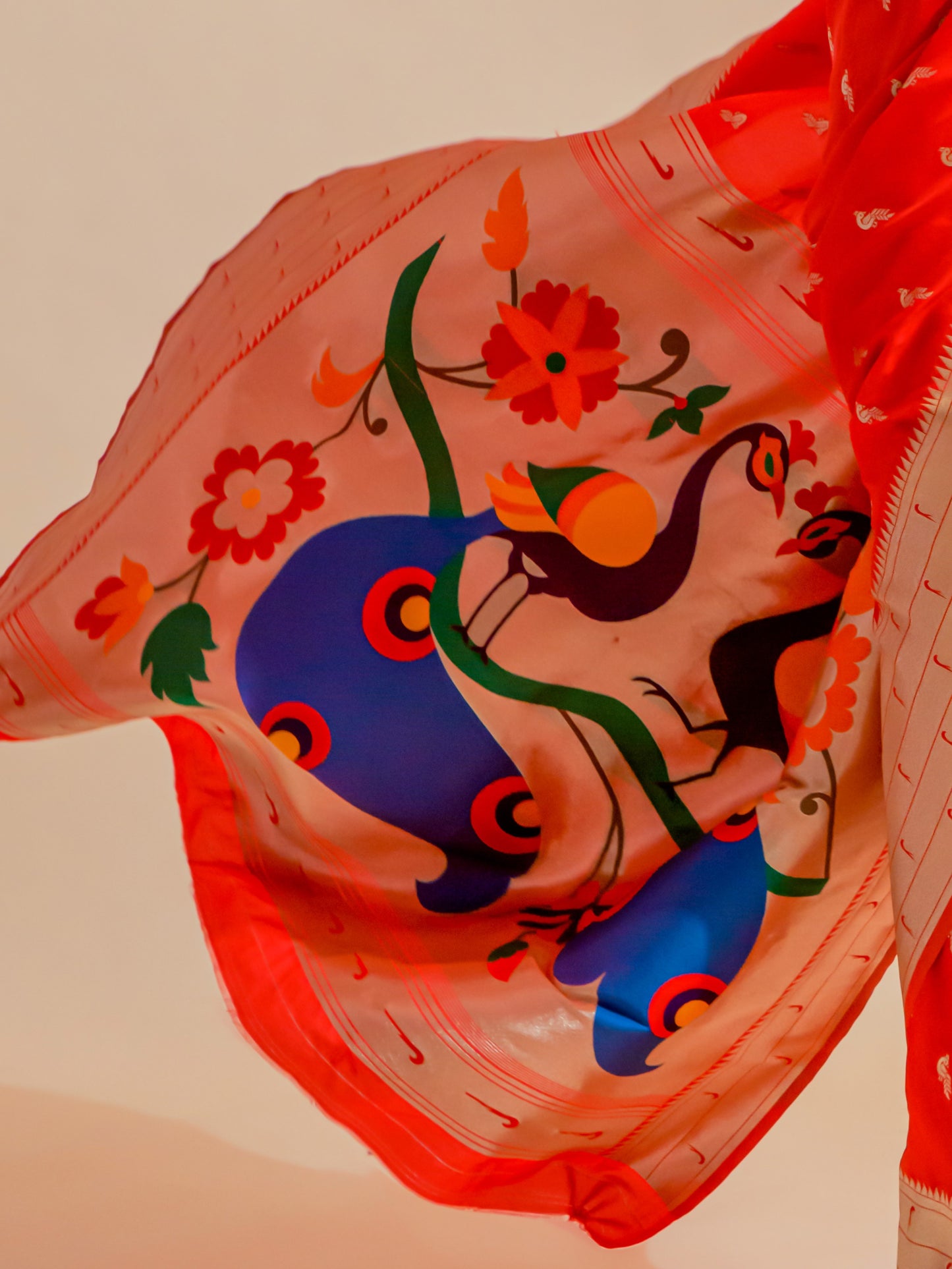 Bridal Red Paithani Saree