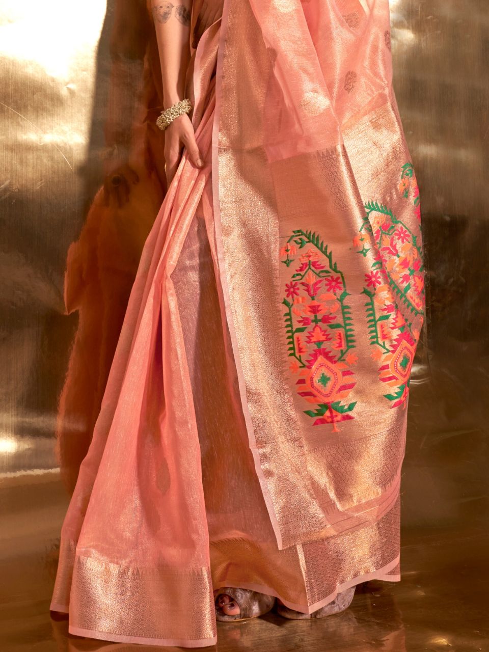 party wear silk saree