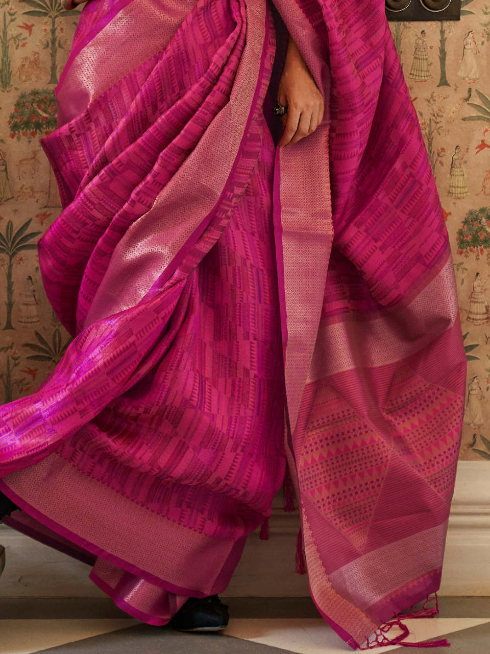 organza saree night
