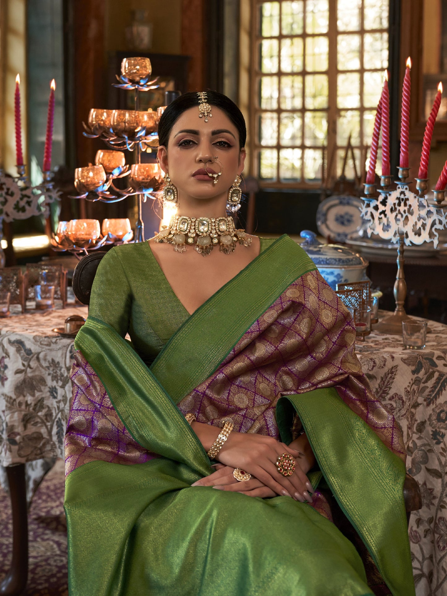 Orchid Purple Kanjivaram Saree