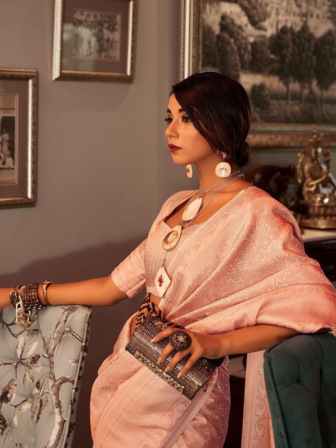 Desert Beige Woven Kanjivaram Saree