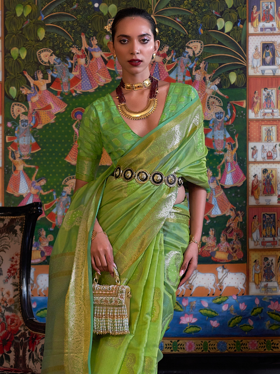 organza saree type