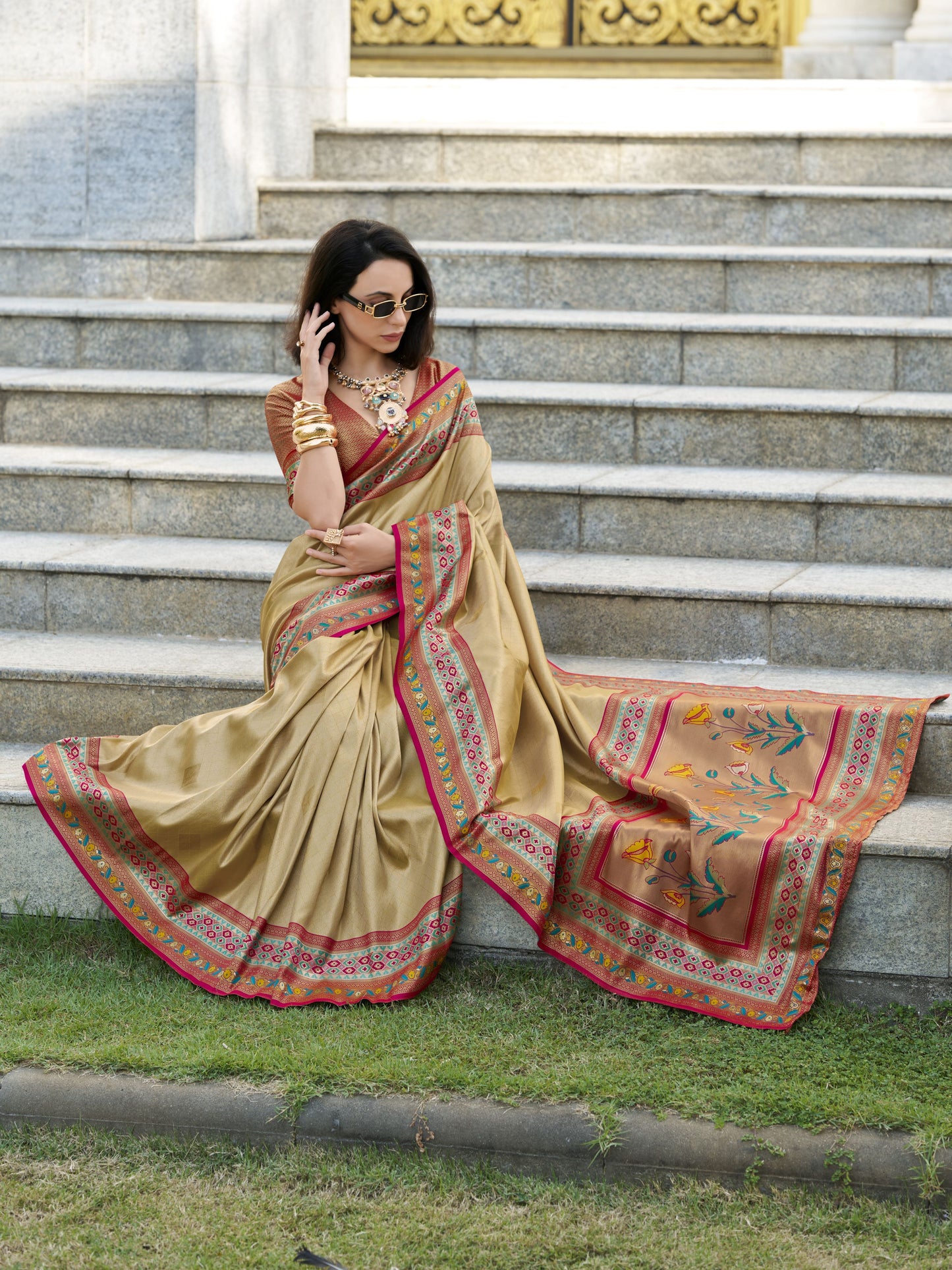 tissue silk saree