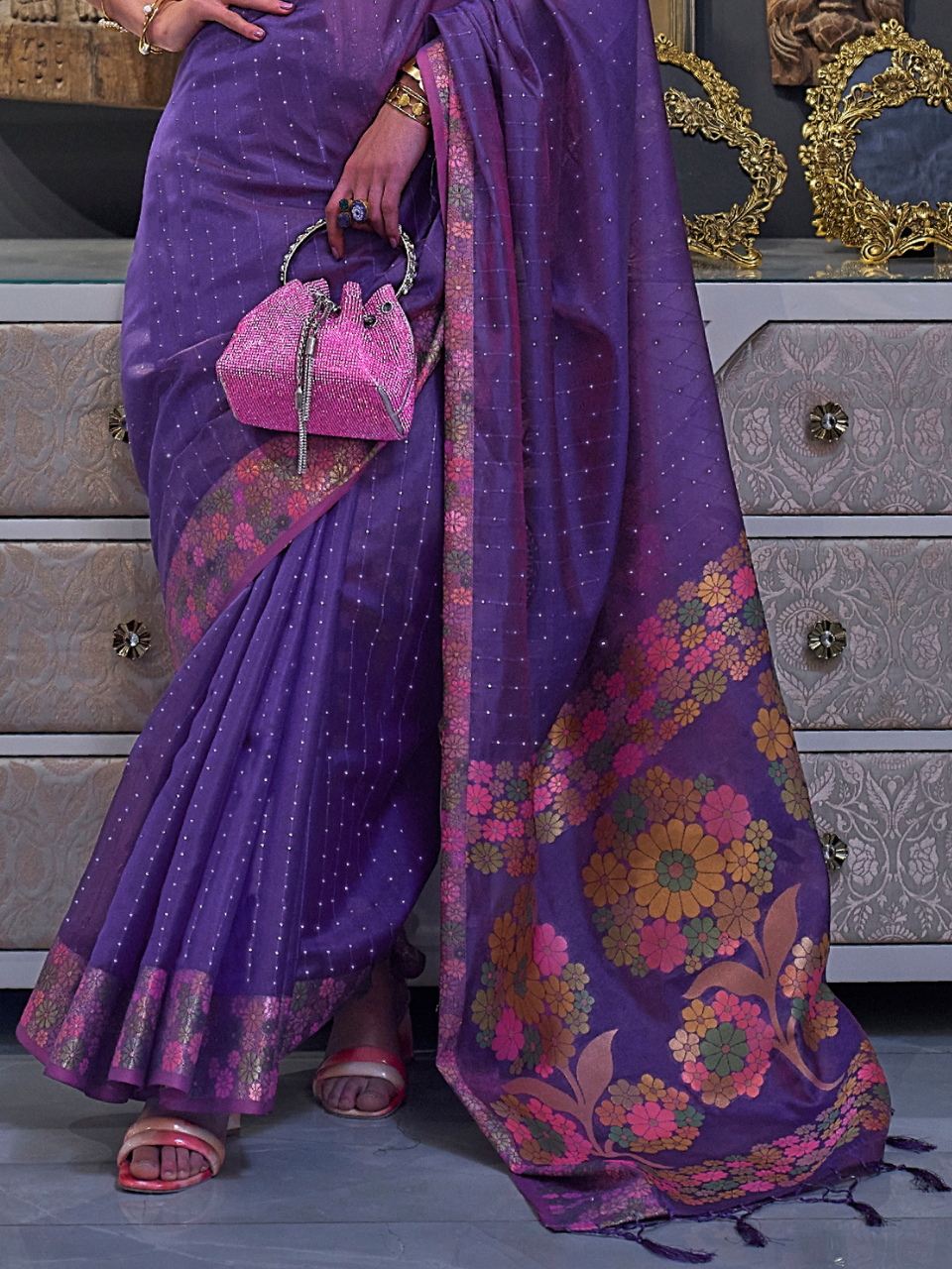 organza saree new