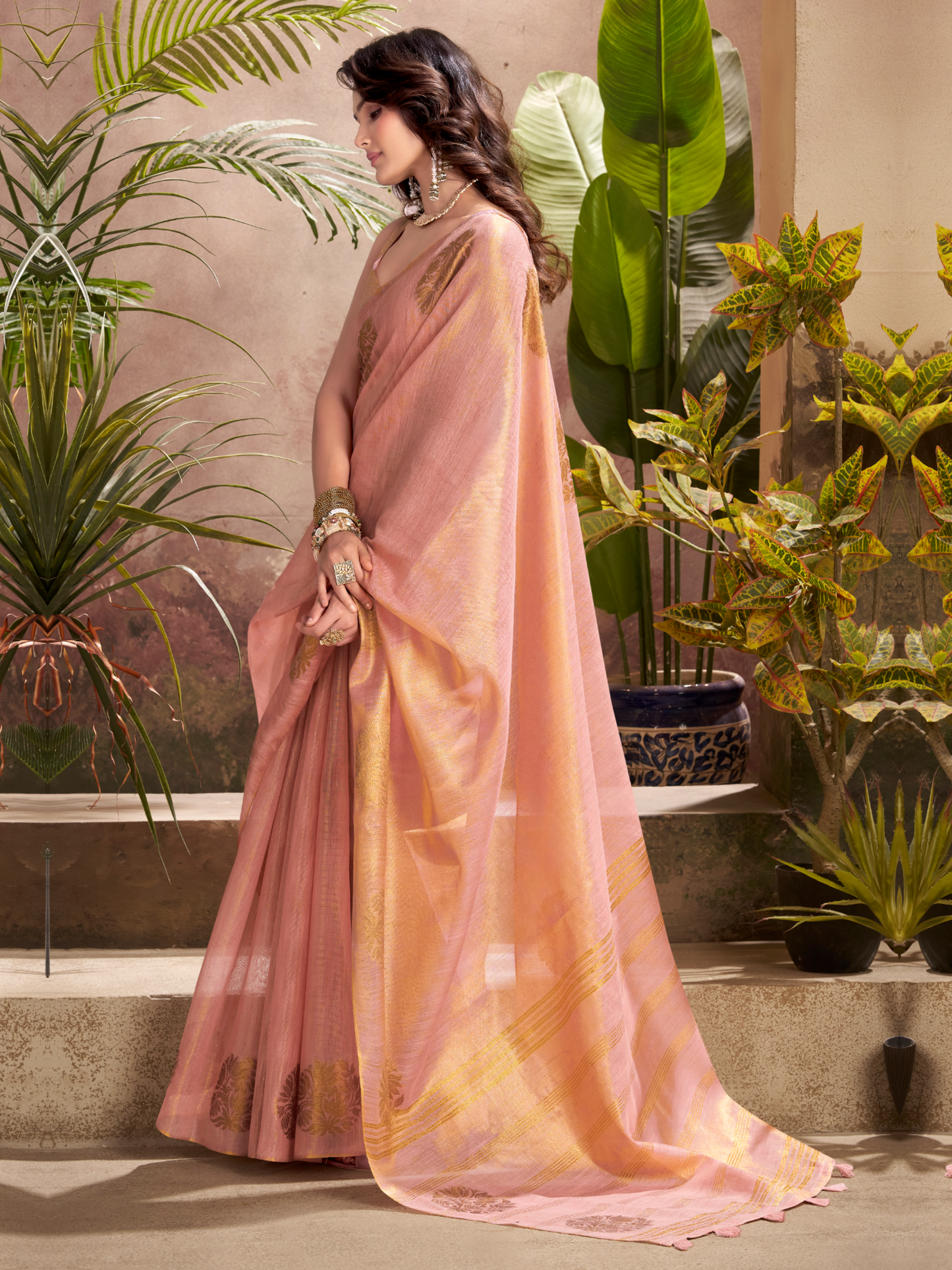 light weight tissue silk saree
