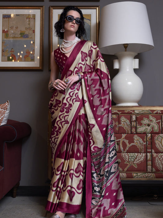 patola print saree