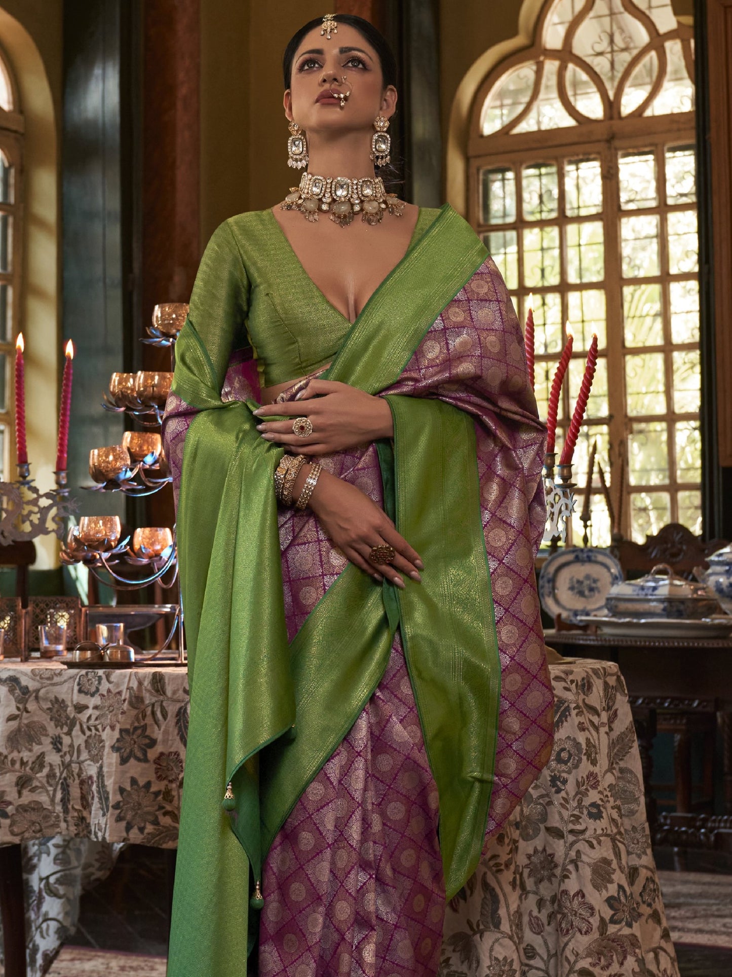 Orchid Purple Kanjivaram Saree