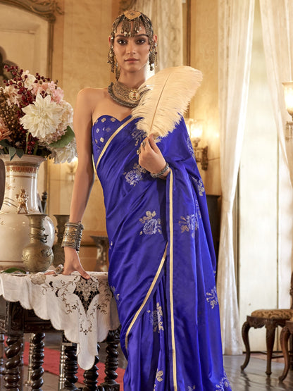 blue saree