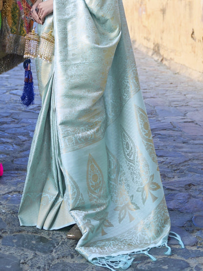 Light Blue Kanjivaram Saree