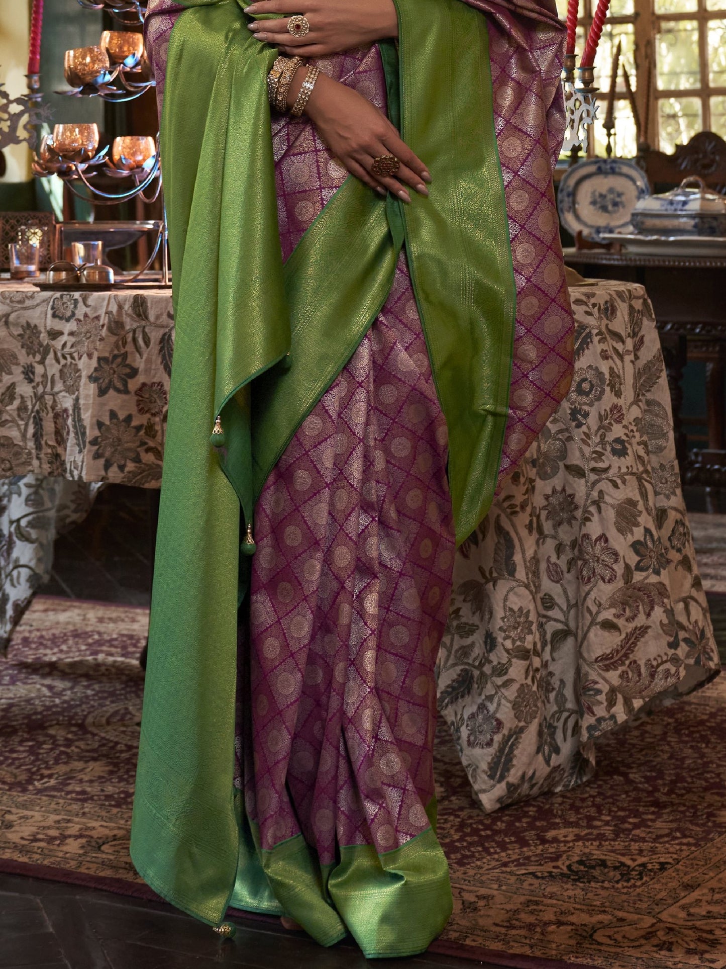 Orchid Purple Kanjivaram Saree