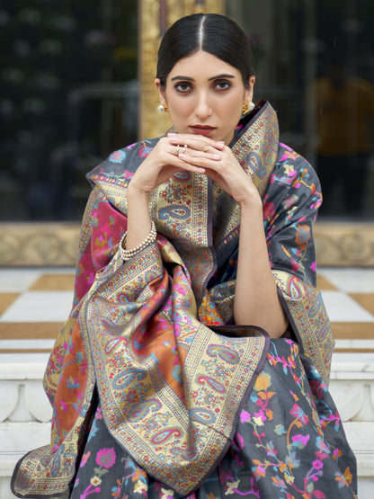 kashmiri pashmina saree