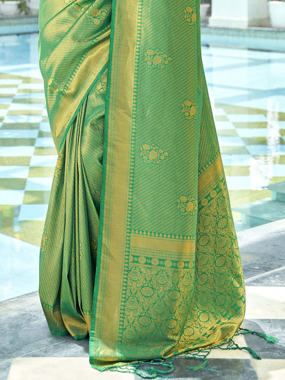Jade Green Kanjivaram Saree