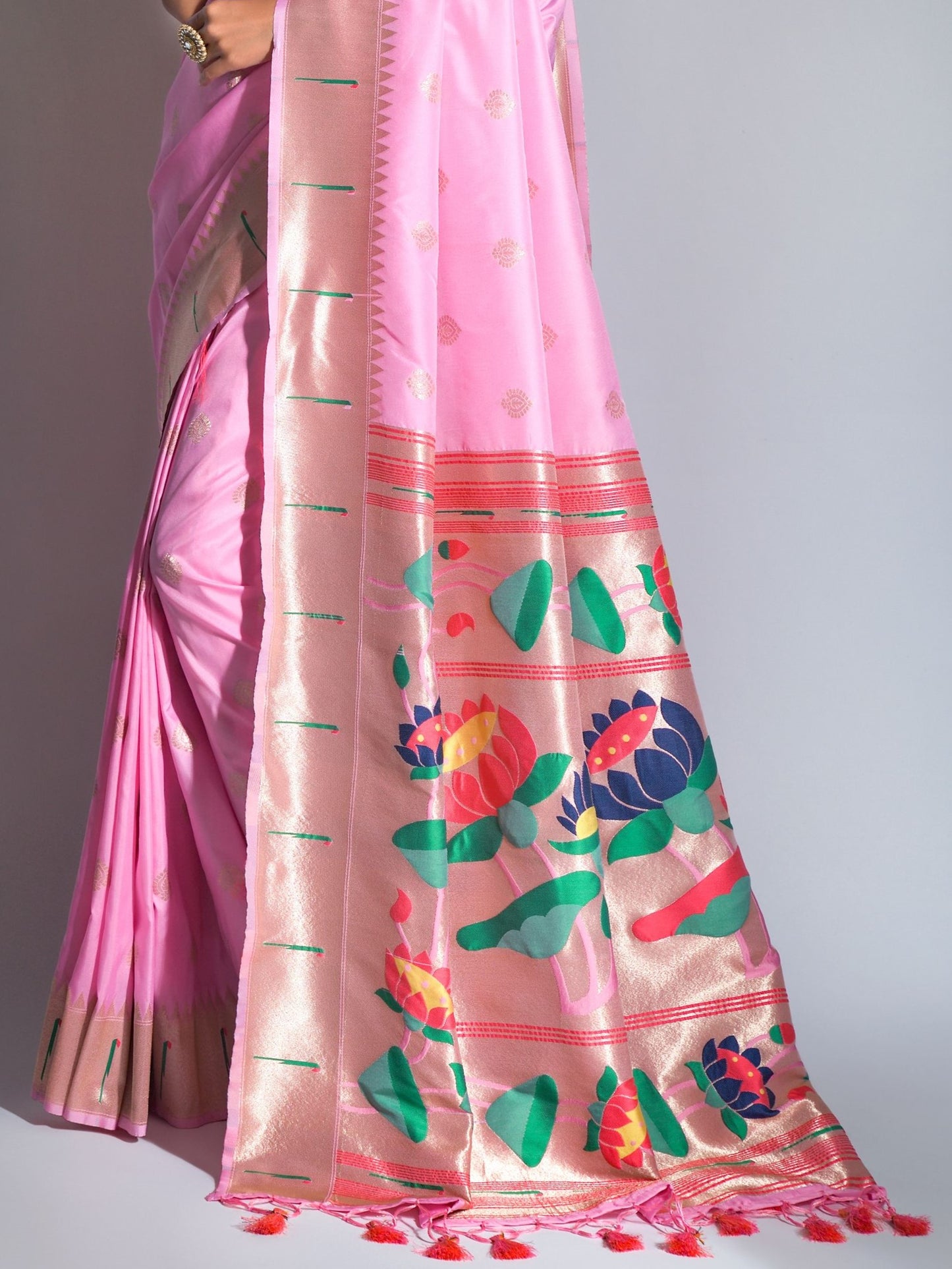 Light Pink Paithani Saree