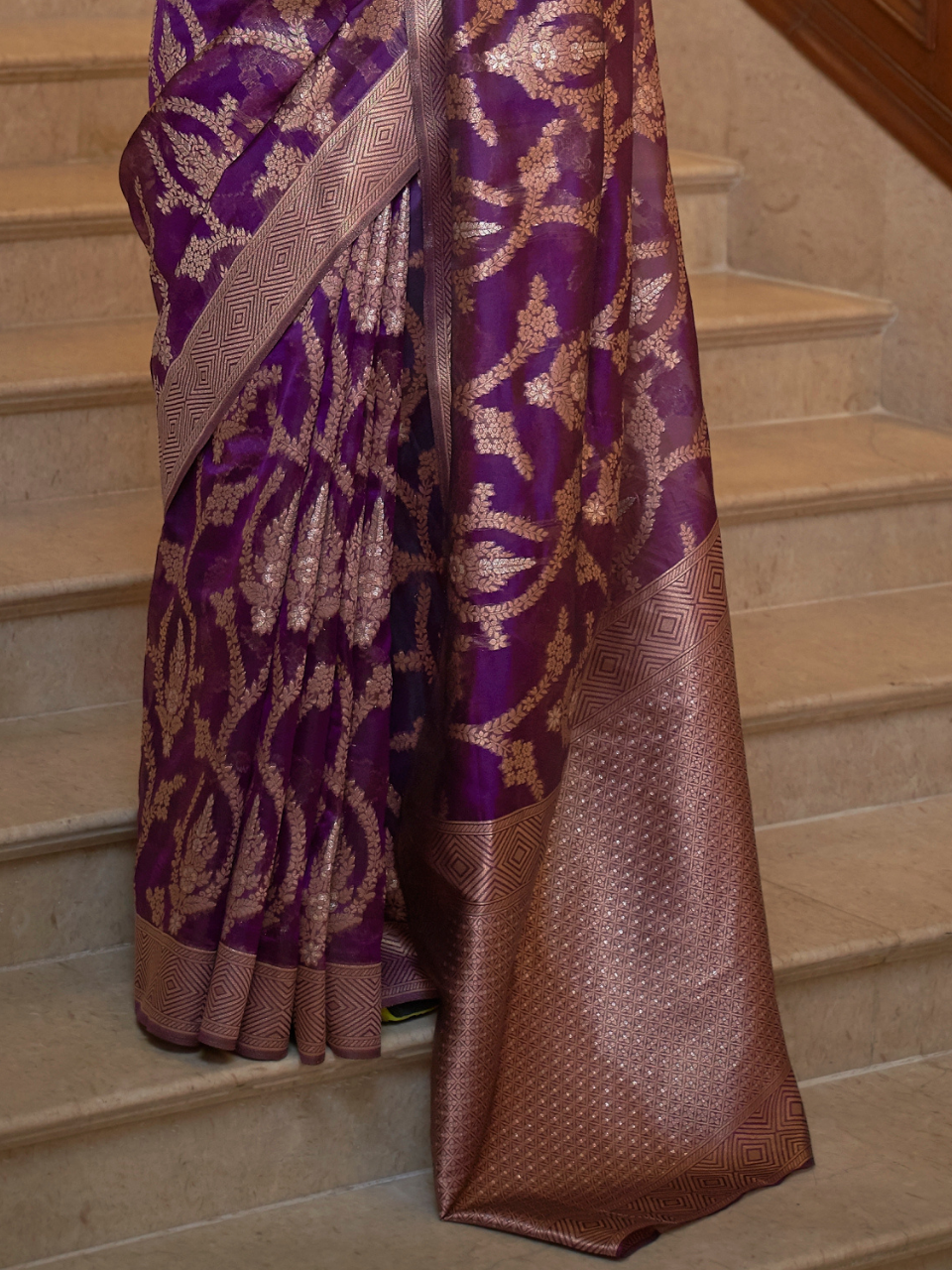 organza saree net