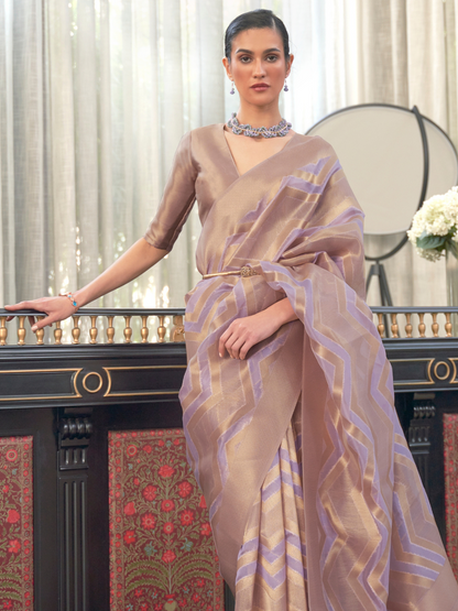 organza saree for dinner