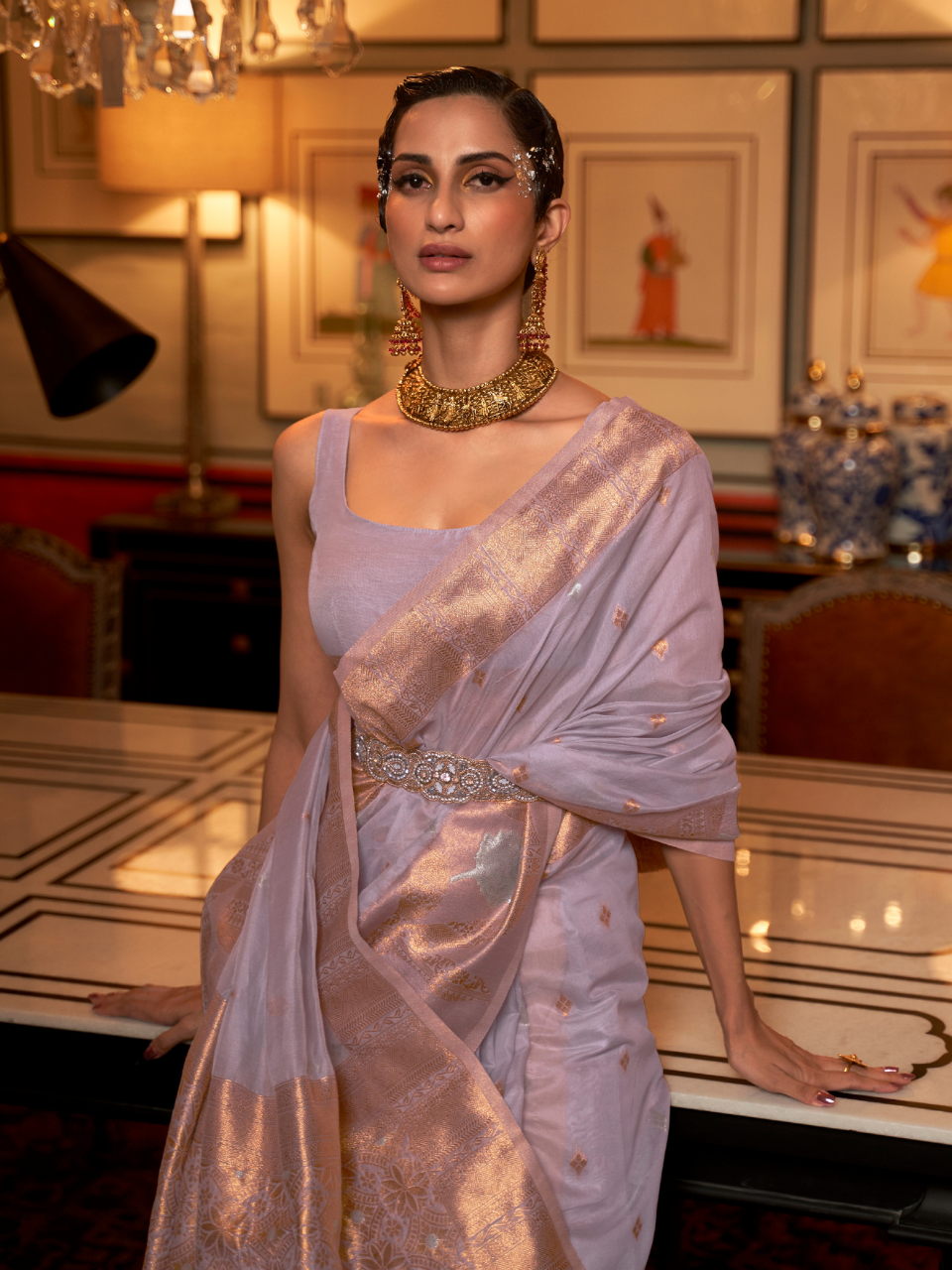 organza saree blouse