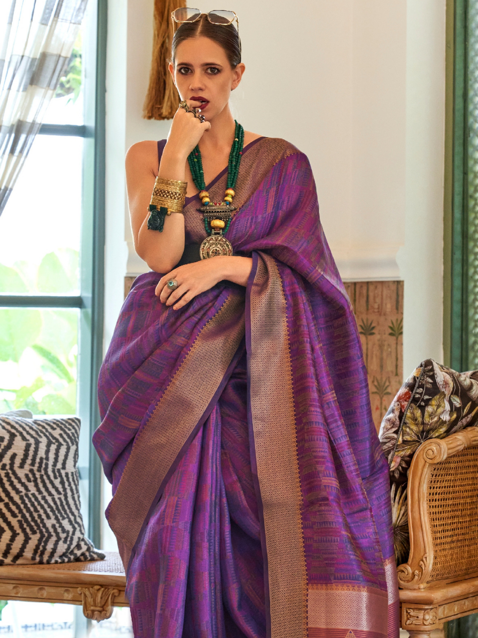 kalki koechlin in saree