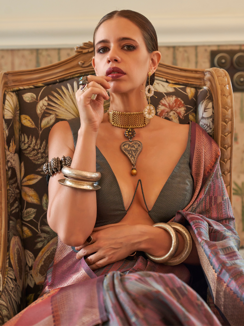 kalki koechlin in saree