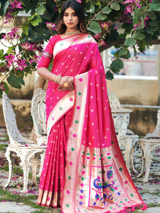 pink paithani 