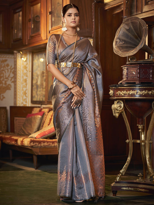 Mauve Purple Kanjivaram Saree