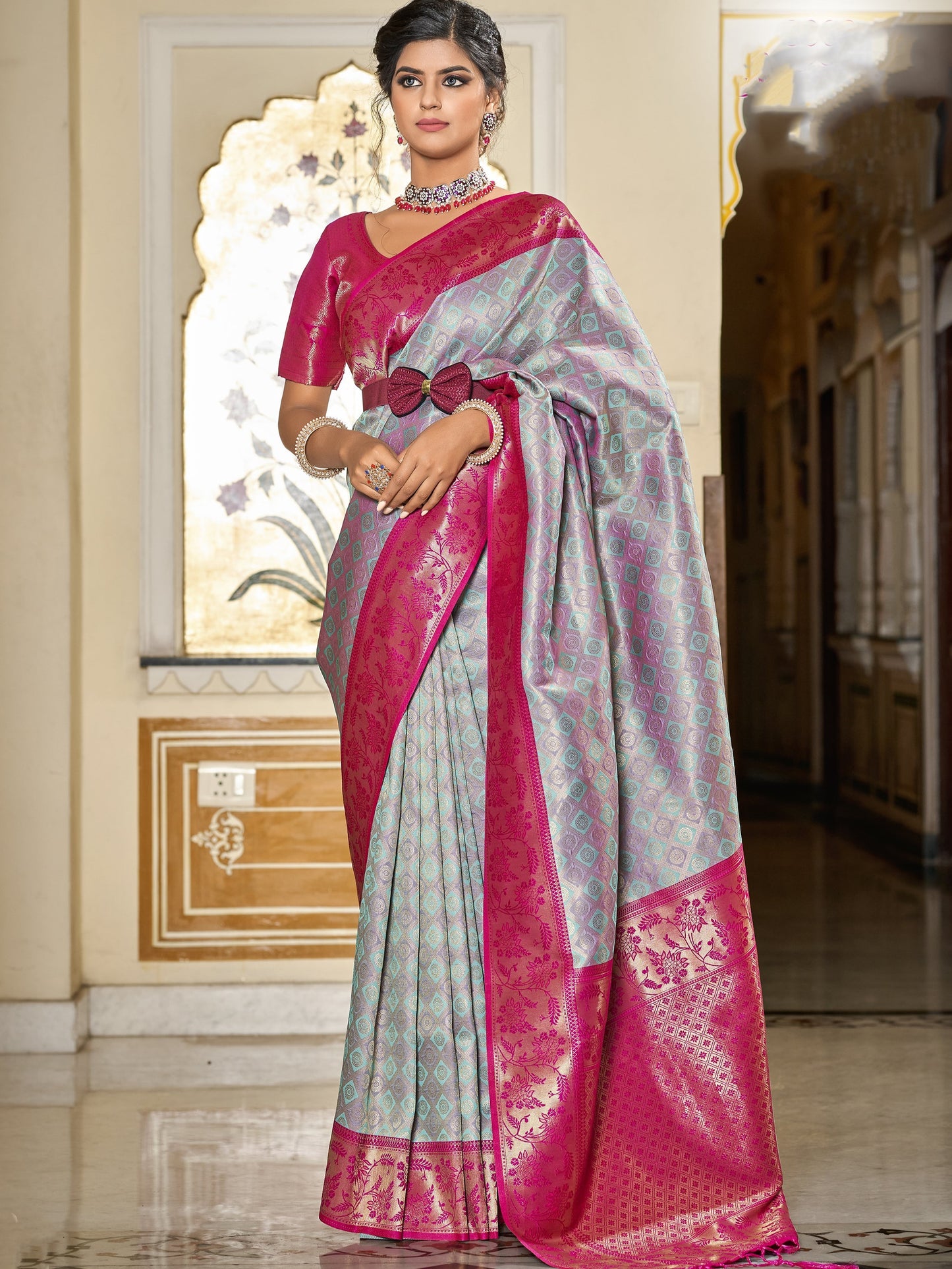 Orchid Pink Kanjivaram Saree
