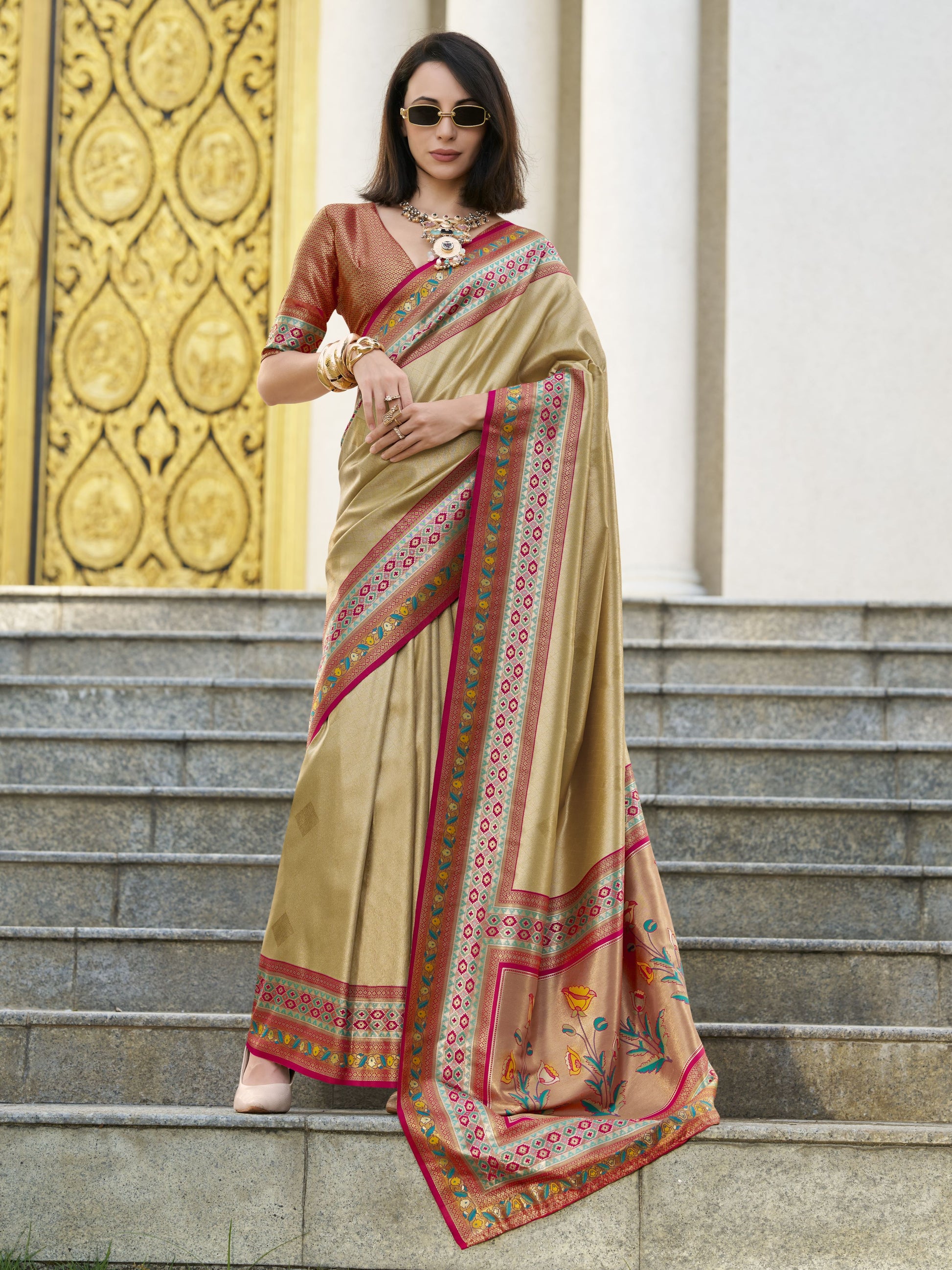 bridal tissue saree