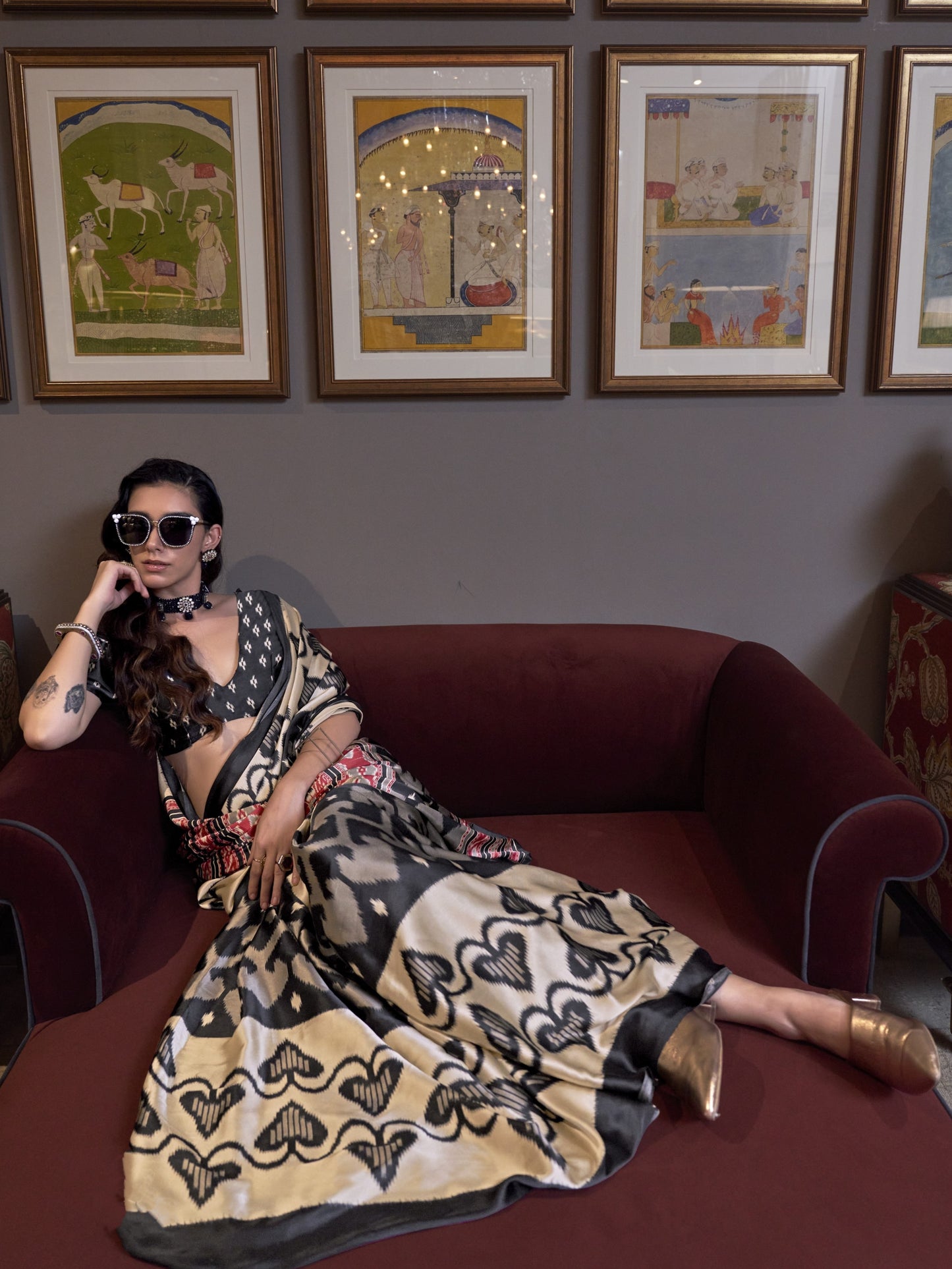 sarees for farewell