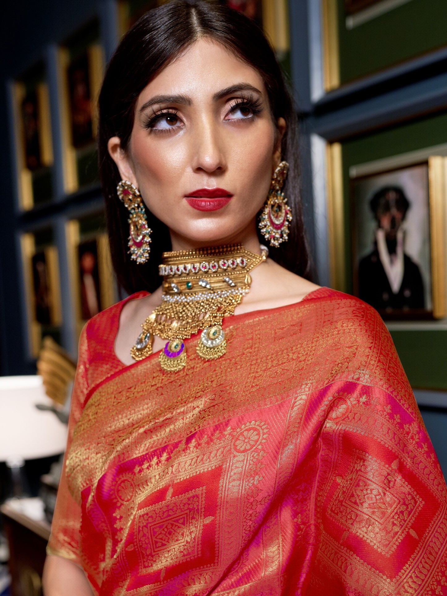 Blush Pink Kanjivaram Saree