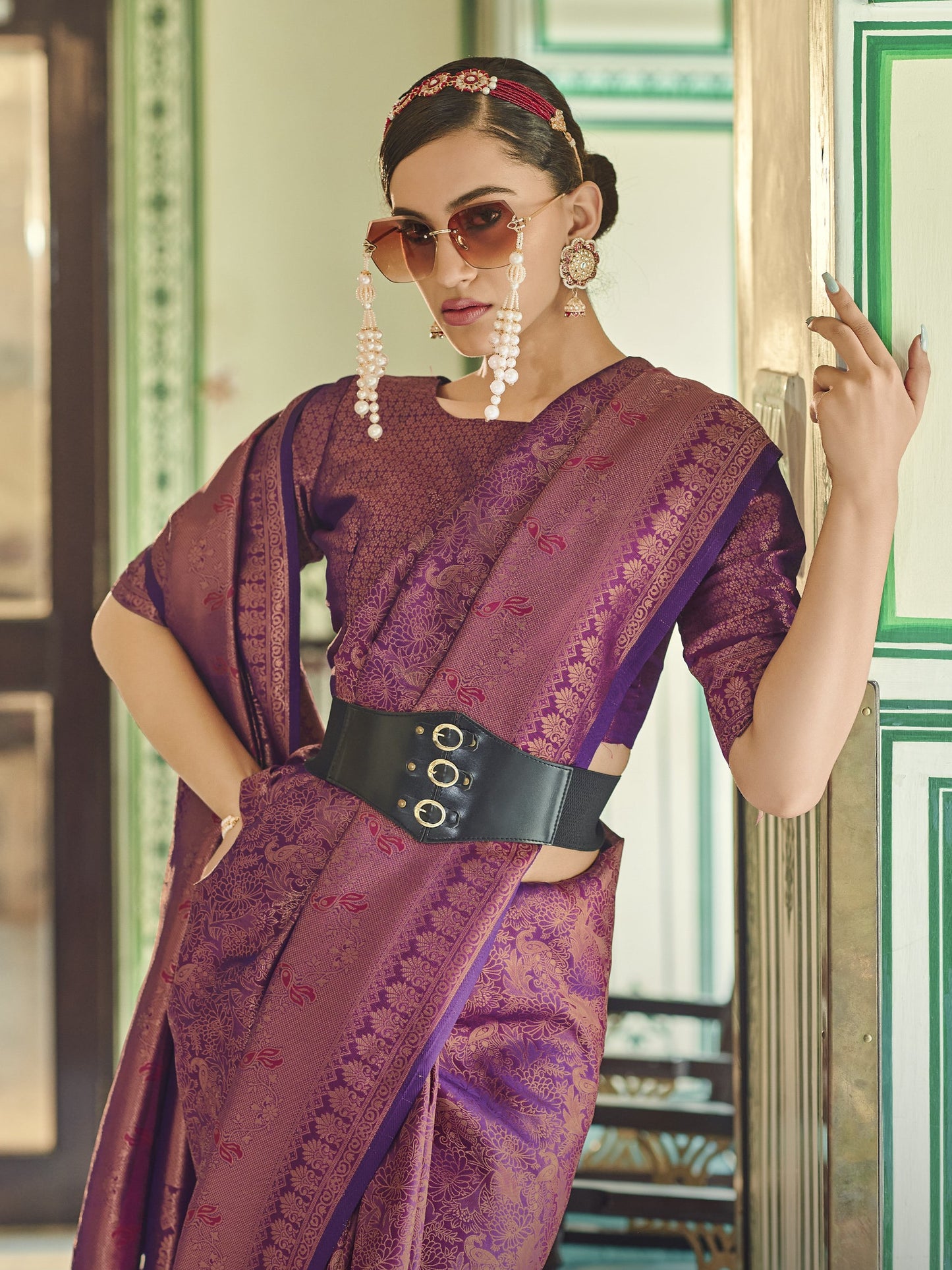 Orchid Purple Kanjivaram Saree