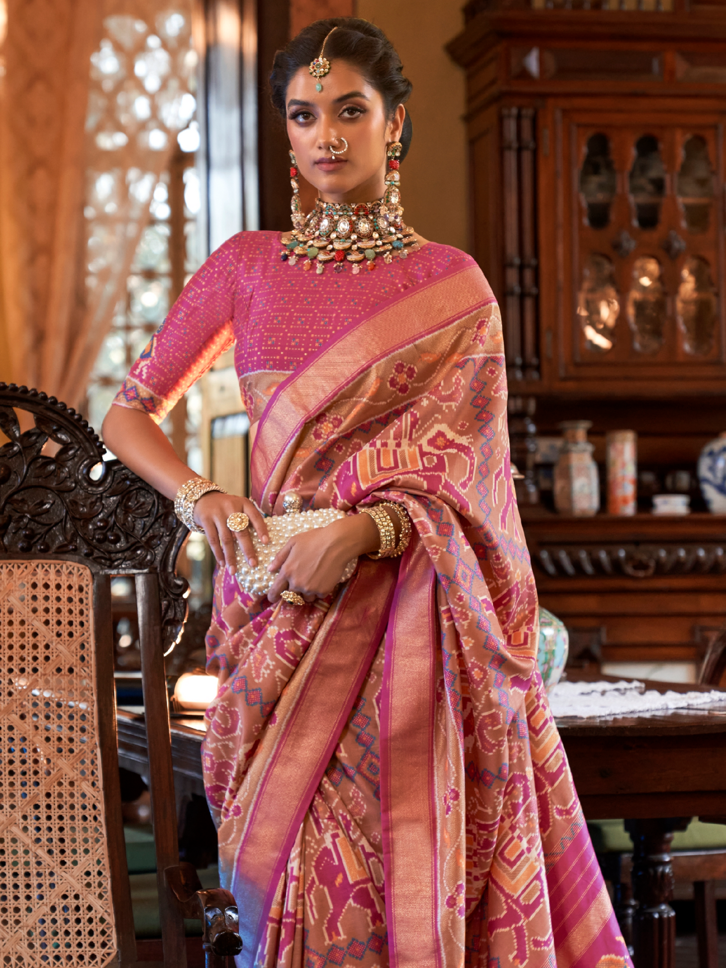beige saree online