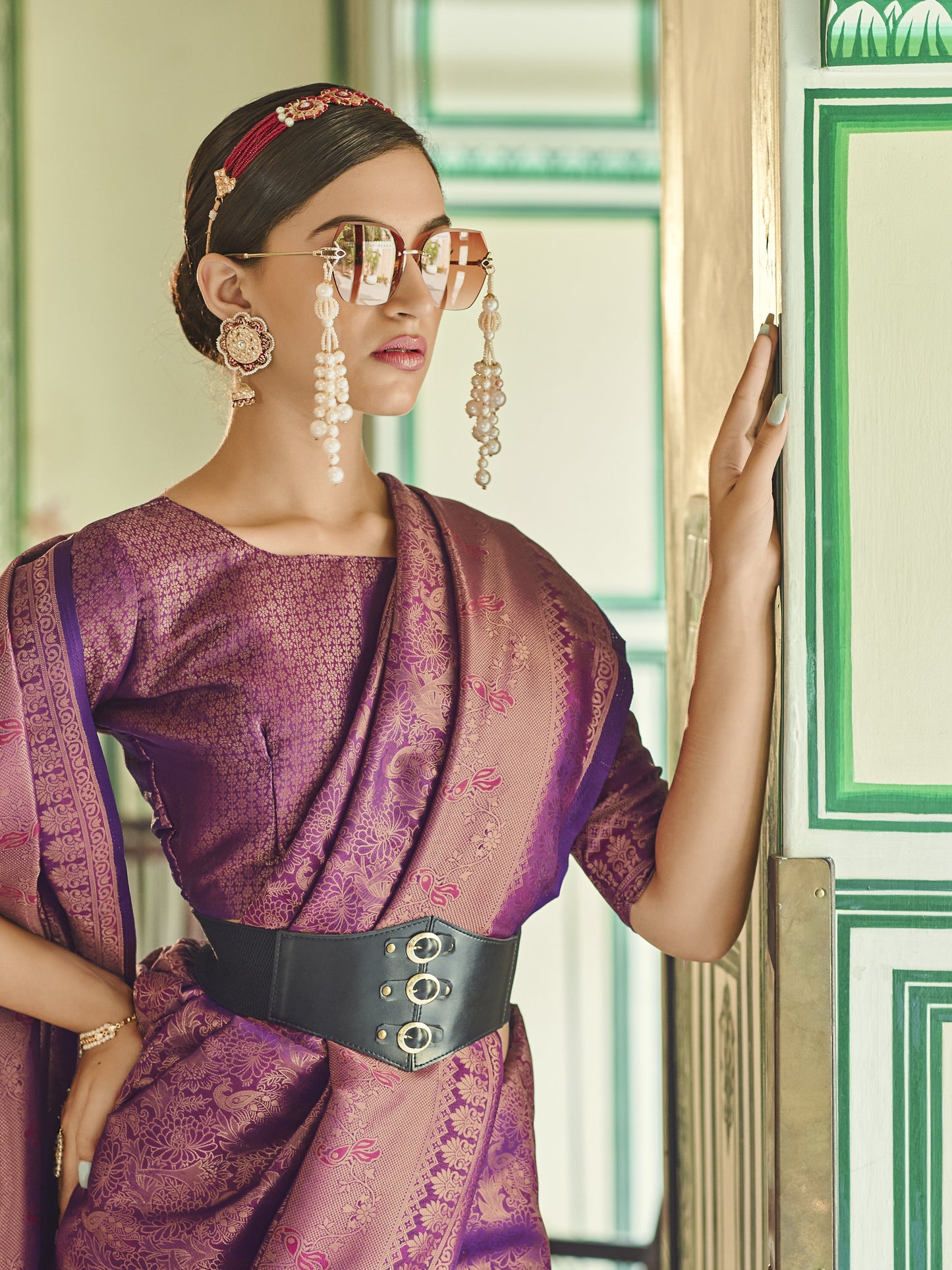 Orchid Purple Kanjivaram Saree