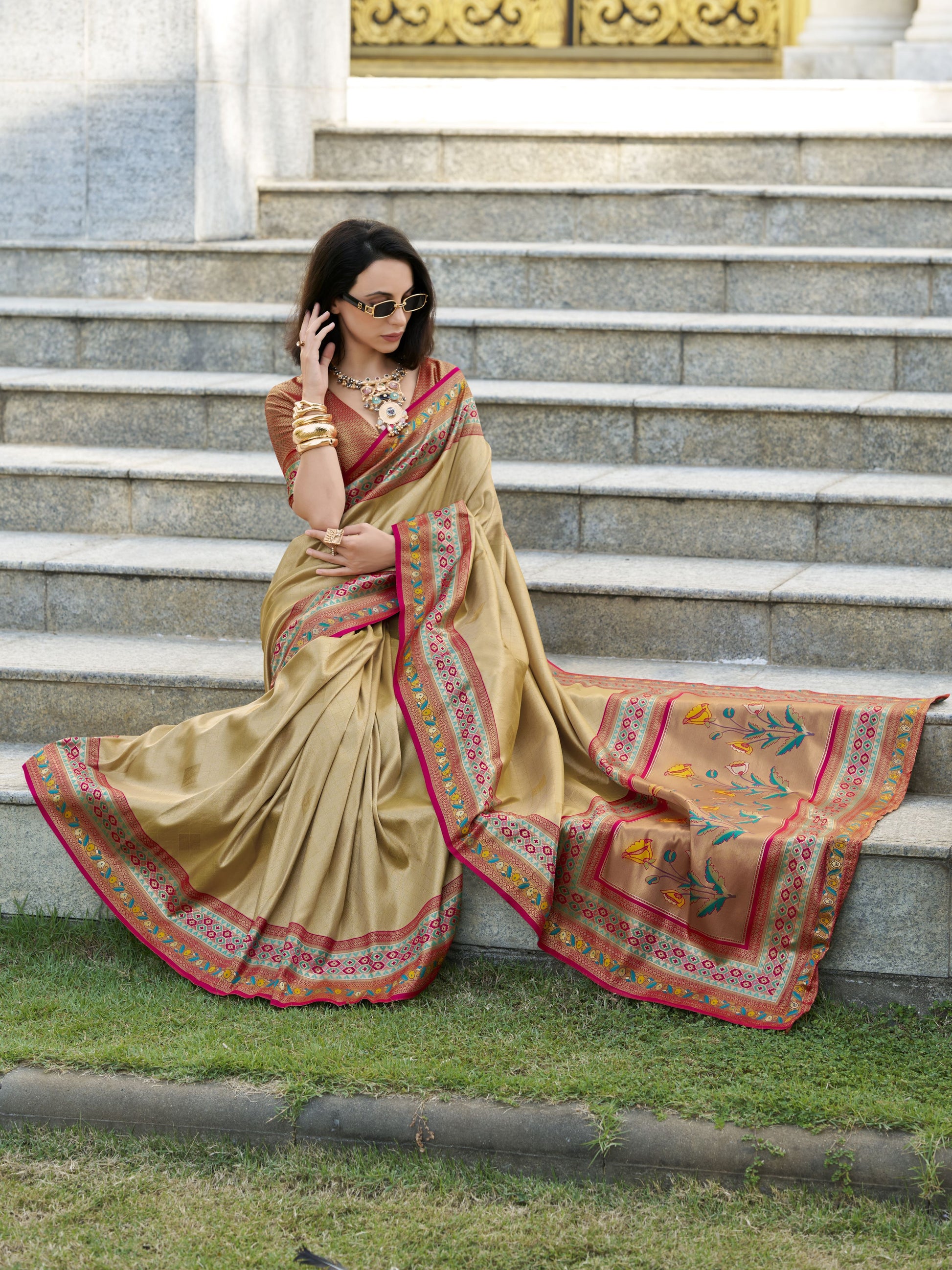 tissue silk saree