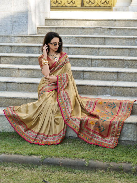 tissue silk saree