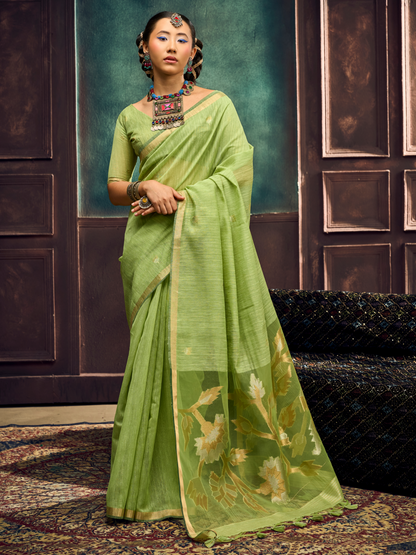 green saree for mehendi