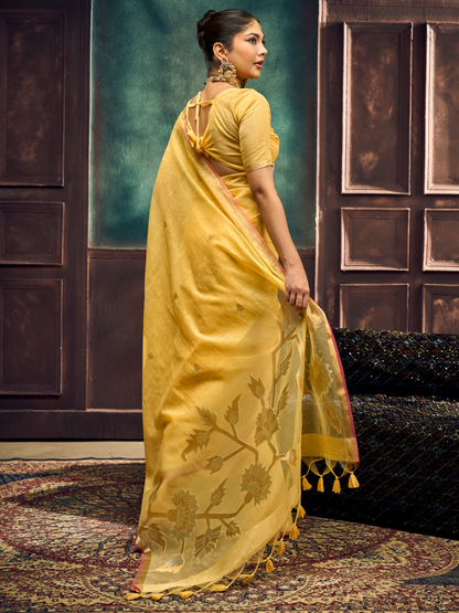 yellow saree for haldi