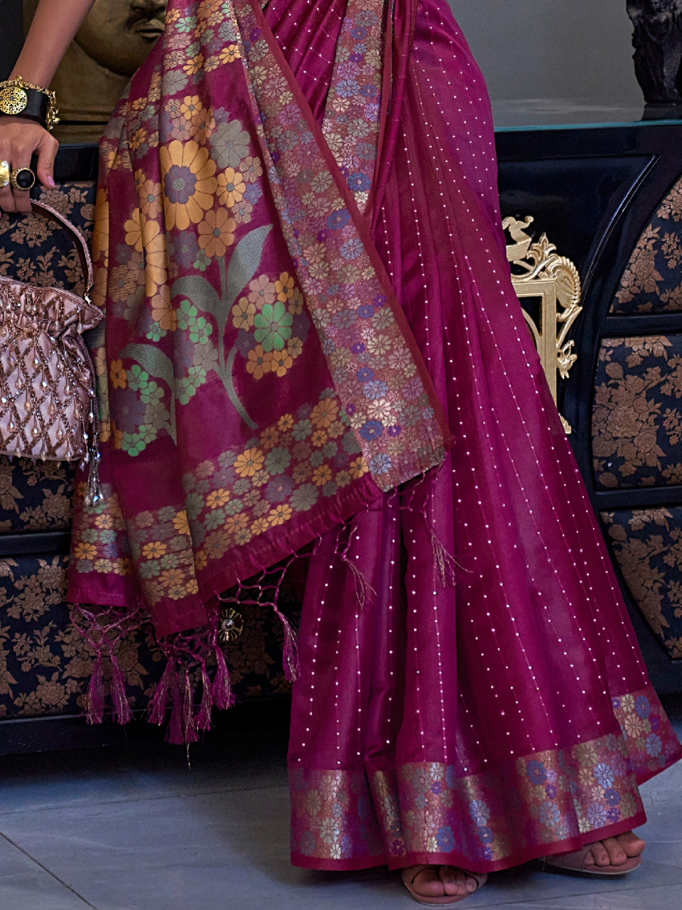 organza colour wine