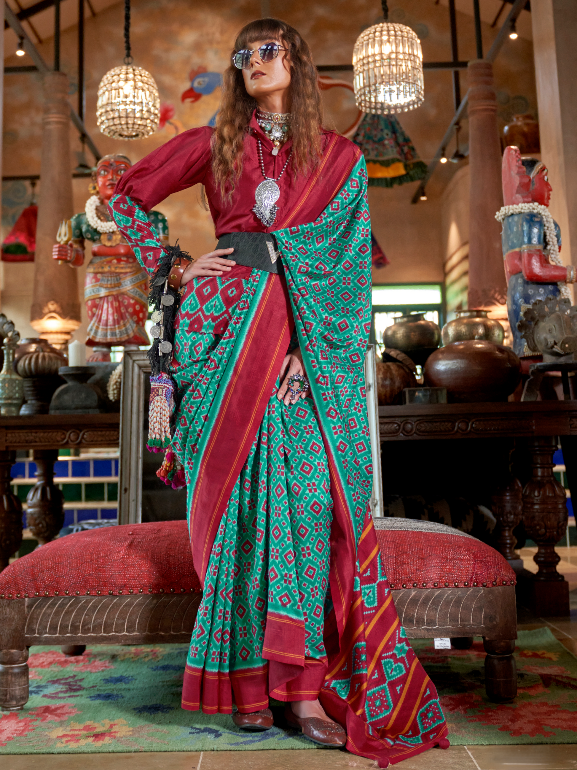 patola saree look