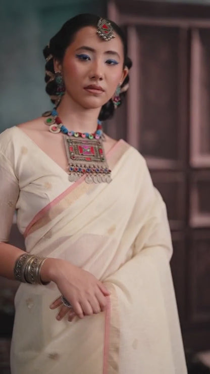 woman saree look for south indian wedding