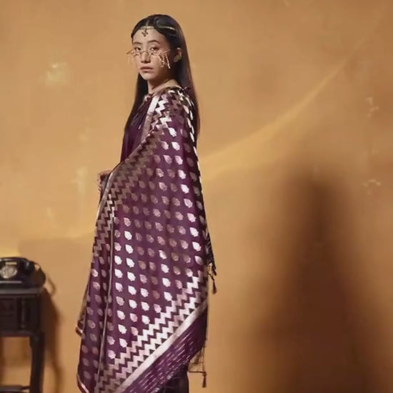 party wear silk saree