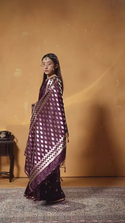 party wear silk saree
